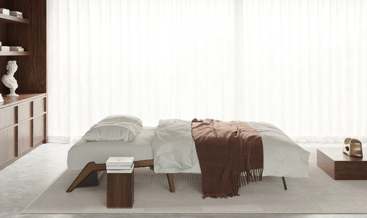 Innovation Living Cubed Full Size Sleeper Sofa With Two Color Option