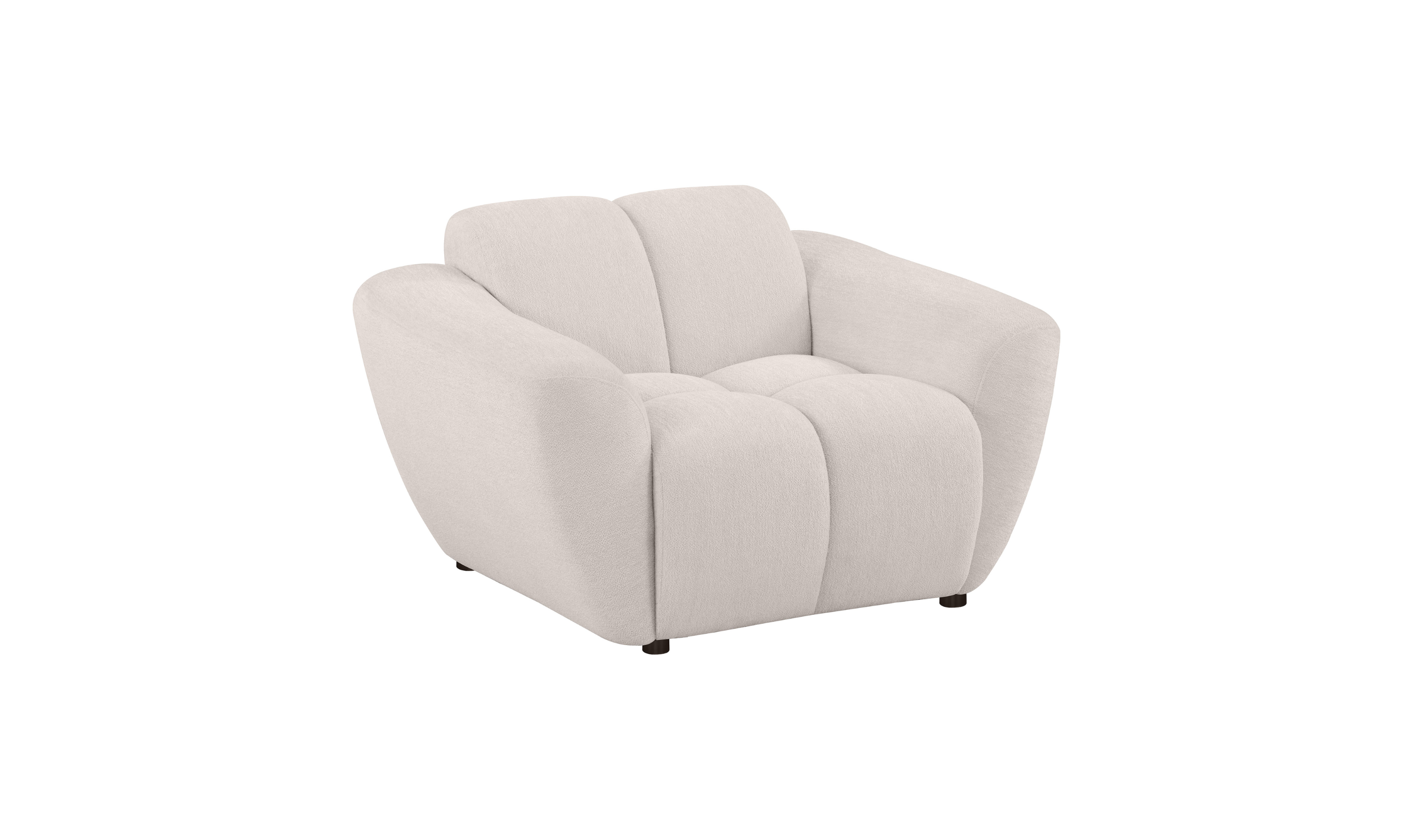 Modern Heritage Destino 3‑Piece Chenille Splayed Arm Sofa Set — Greige