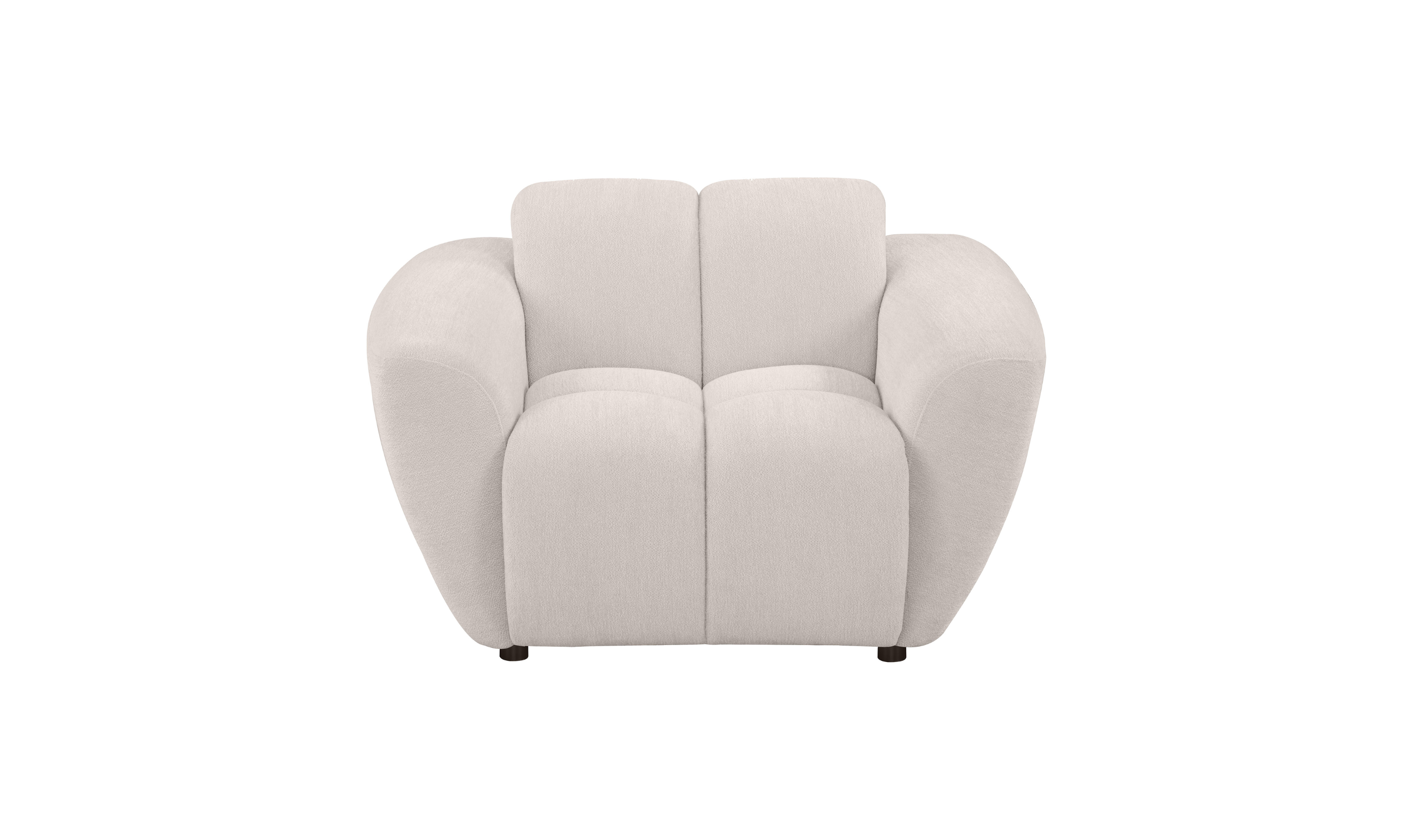 Modern Heritage Destino 3‑Piece Chenille Splayed Arm Sofa Set — Greige