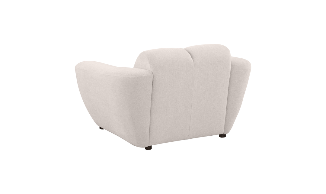 Modern Heritage Destino 3‑Piece Chenille Splayed Arm Sofa Set — Greige
