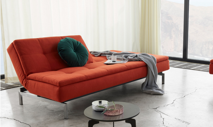 Innovation Living Dublexo 2-Seater Fabric Sleeper Sofa With Stainless Steel Legs