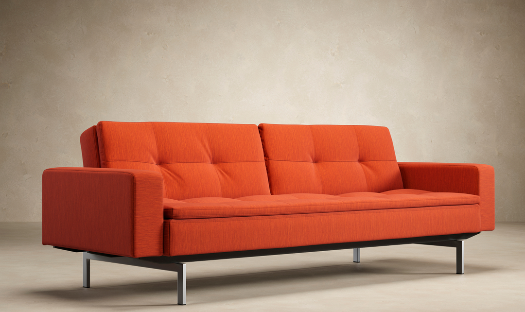 Innovation Living Dublexo 2-Seater Fabric Sleeper Sofa With Stainless Steel Legs