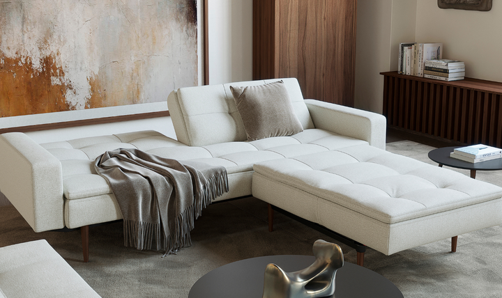 Innovation Living Dublexo Styletto 2-Seater Fabric Sleeper Sofa With Three Color Option