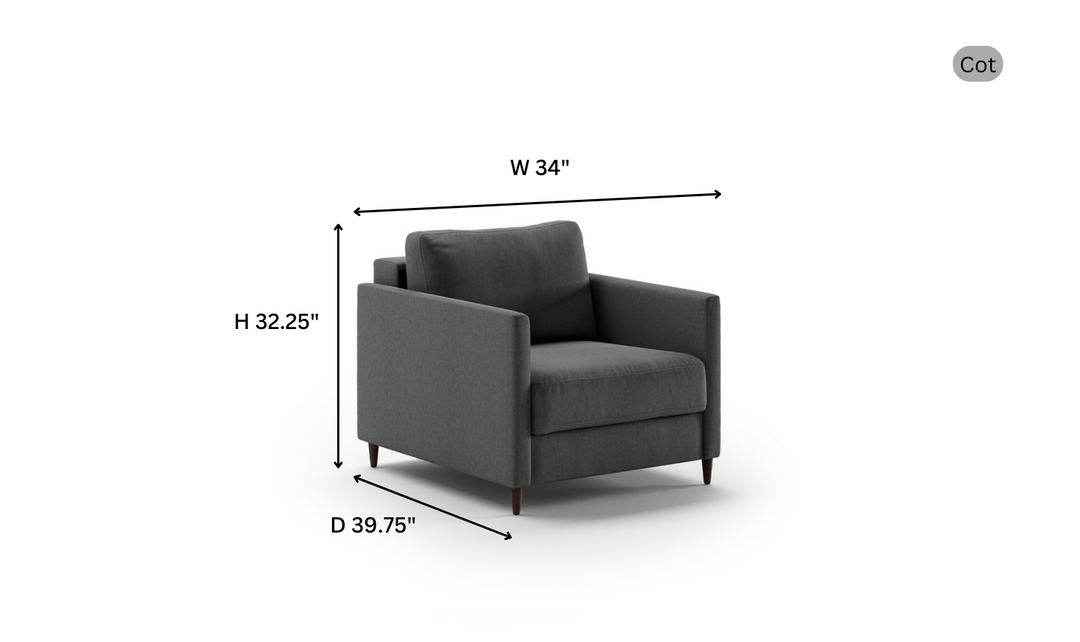 Luonto Elfin Fabric Sleeper Sofa w/ Nest Function