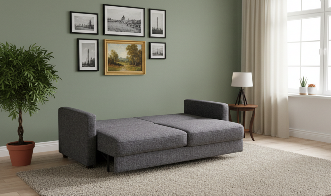 Luonto Emery Full XL Size Fabric Sofa Sleeper