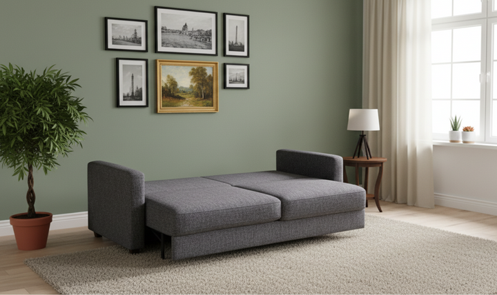 Luonto Emery Full XL Size Fabric Sofa Sleeper