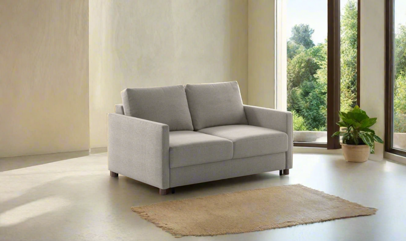 Luonto Polar Fabric Beige Sofa Sleeper (Full XL, King & Queen)