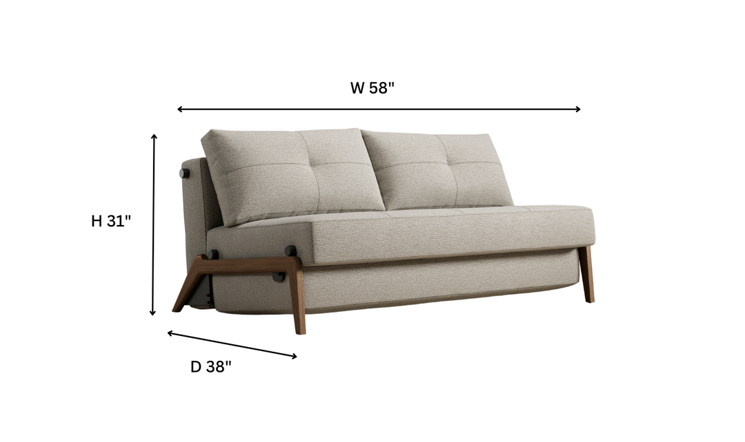 Innovation Living Cubed Full Size Sleeper Sofa With Two Color Option-Jennifer Furniture