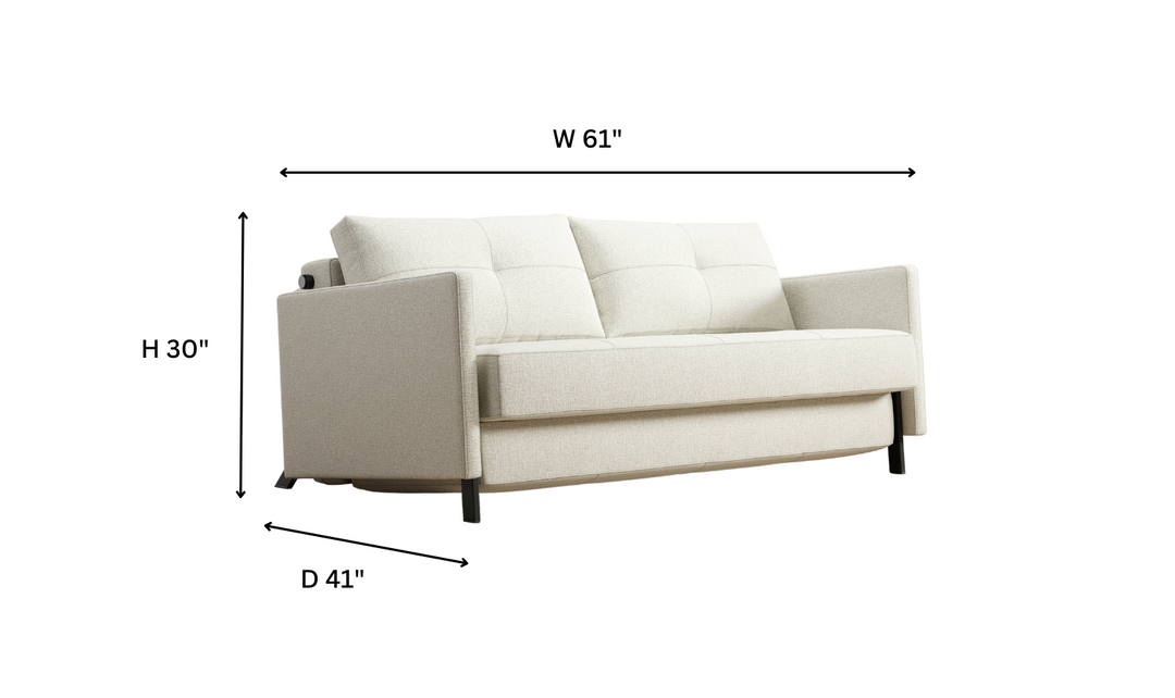 Innovation Living Cubed Full Size Sleeper Sofa With Two Color Option-Jennifer Furniture