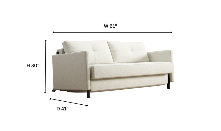 Innovation Living Cubed Full Size Sleeper Sofa With Two Color Option-Jennifer Furniture