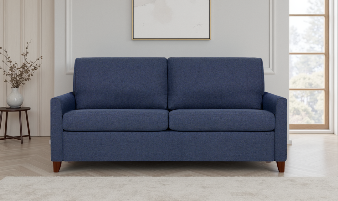 American Leather Harris Comfort Sleeper With High Wood Leg-Jennifer Furniture