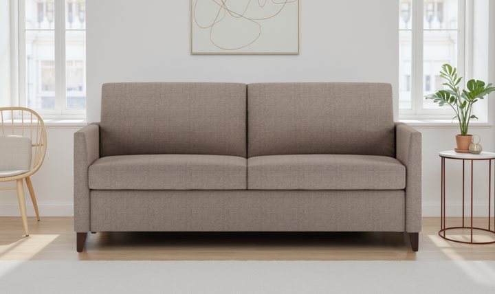 American Leather Harris Comfort Sleeper With High Wood Leg-Jennifer Furniture