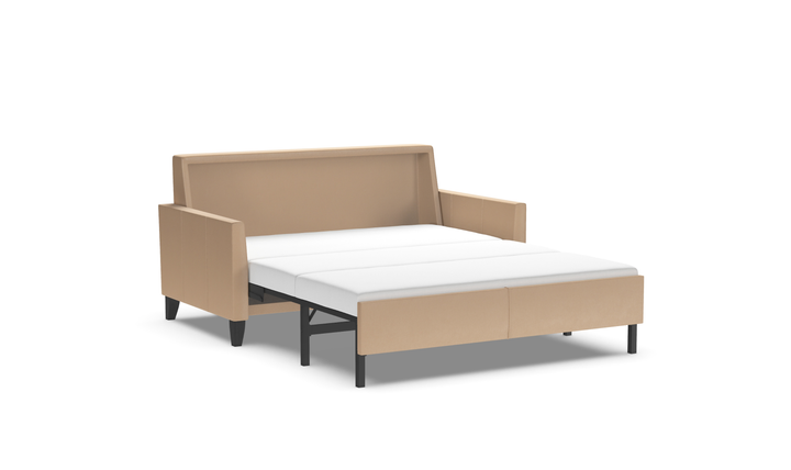 American Leather Harris Comfort Sleeper With High Wood Leg