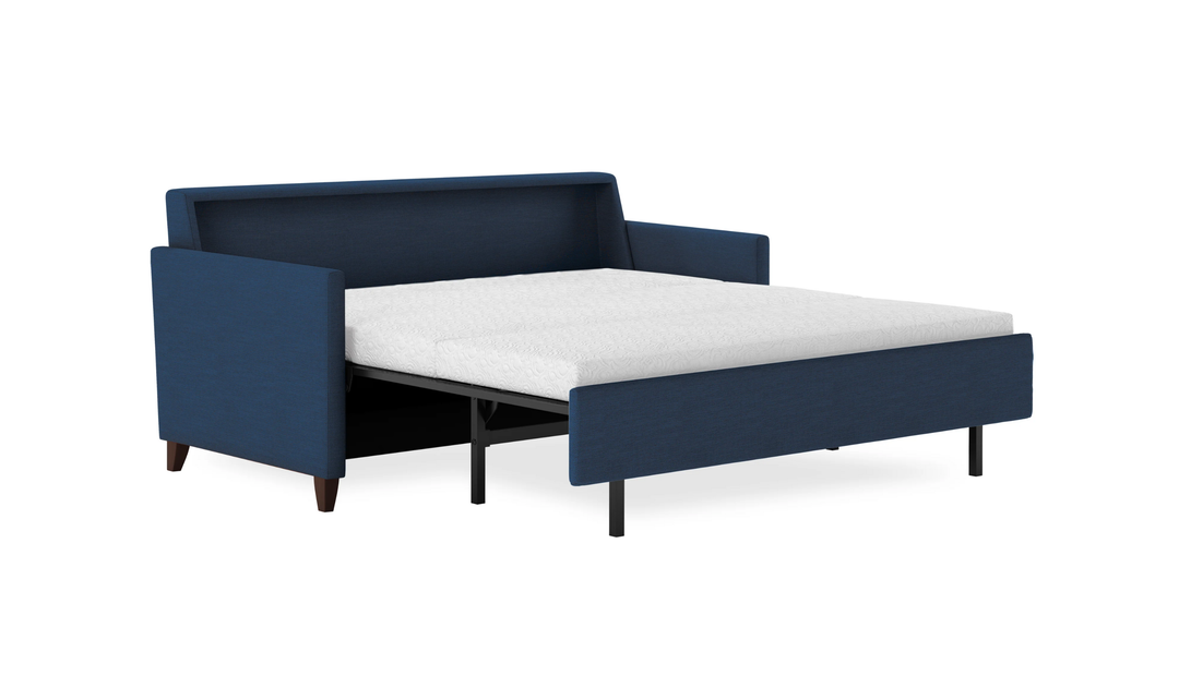 American Leather Harris Comfort Sleeper With High Wood Leg-Jennifer Furniture