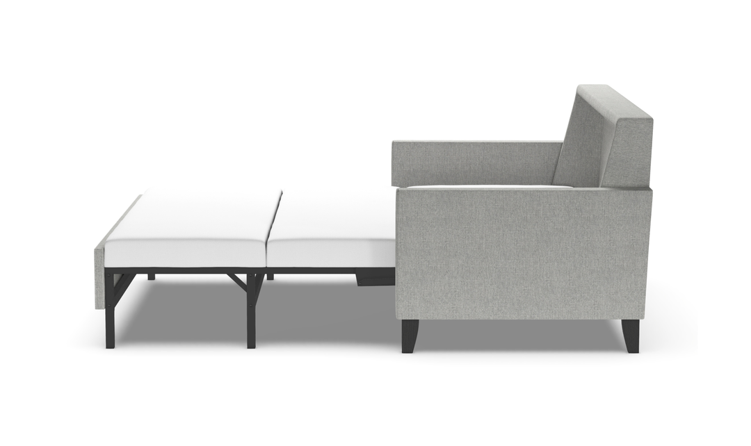 American Leather Harris Comfort Sleeper With High Wood Leg-Jennifer Furniture