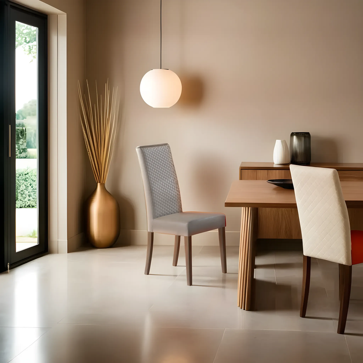 Portofino Premium Leather Upholstered Dining Chair - Jennifer Furniture