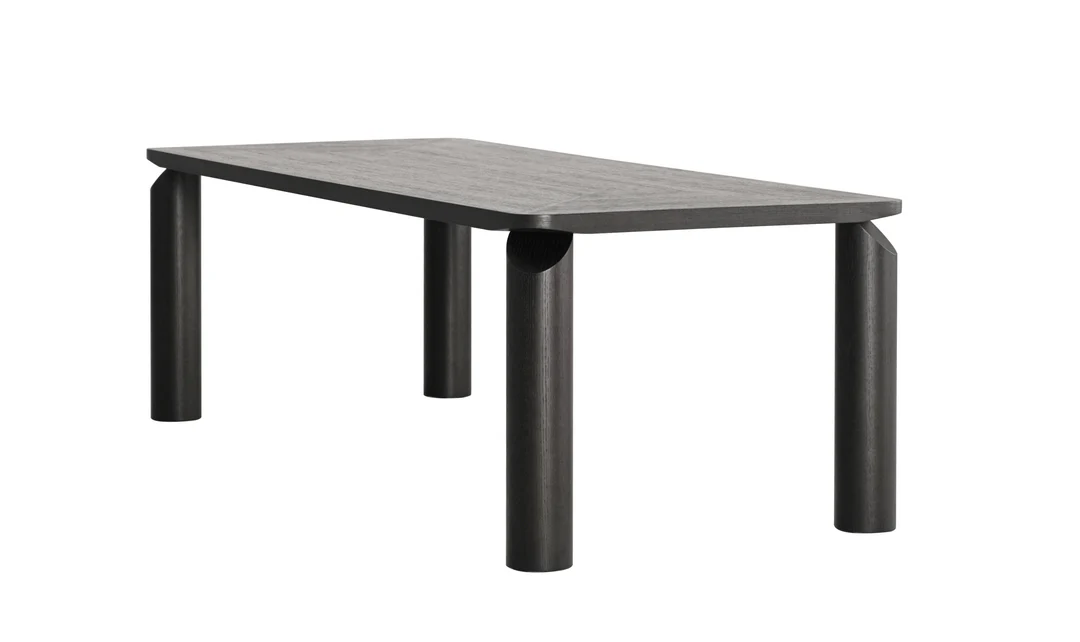 Klaussner LINEA Dining Table in Smoke Black- Jennifer furniture