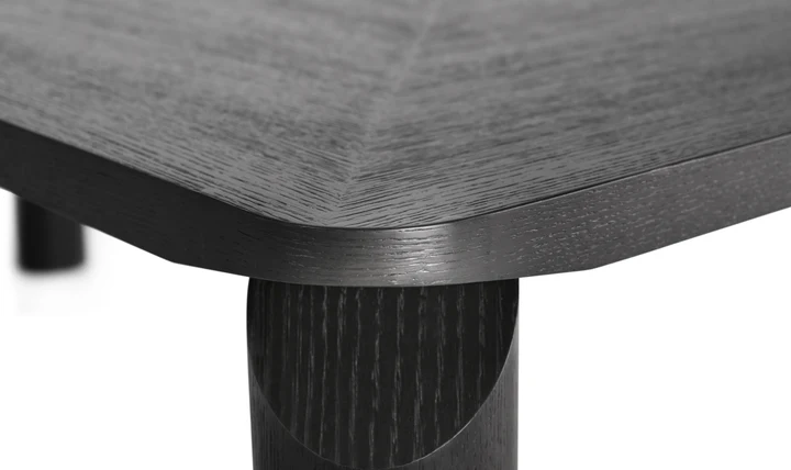 Klaussner LINEA Dining Table in Smoke Black- Jennifer furniture