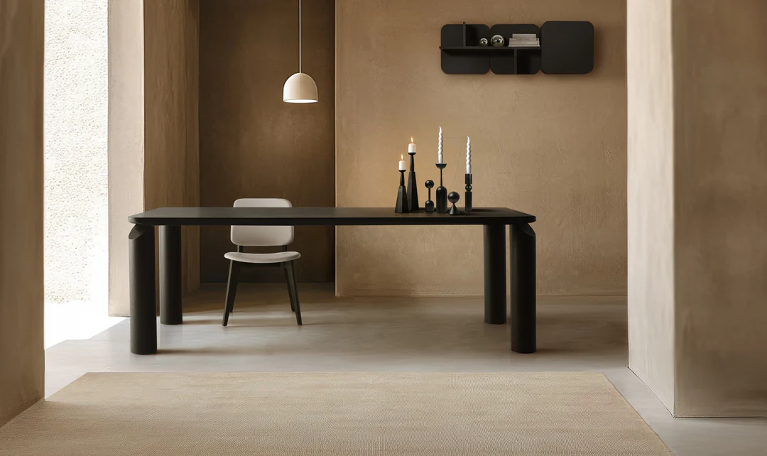 Klaussner LINEA Dining Table in Smoke Black- Jennifer furniture