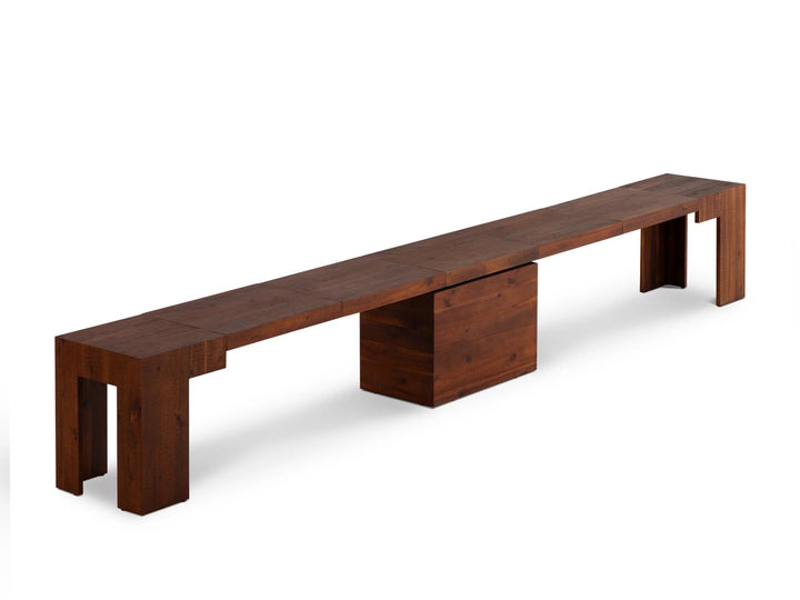 Transformer Table Extendable Wooden Dining Bench