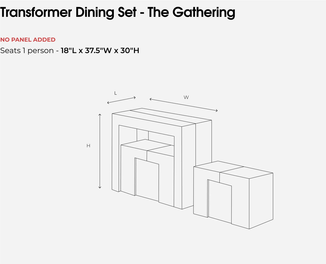 Transformer Table Extendable Wooden Dining Bench
