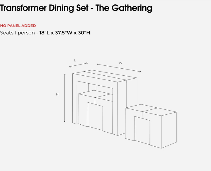 Transformer Table Extendable Wooden Dining Bench