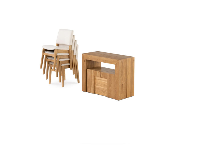 Transformer Table Extendable Wooden Dining Bench