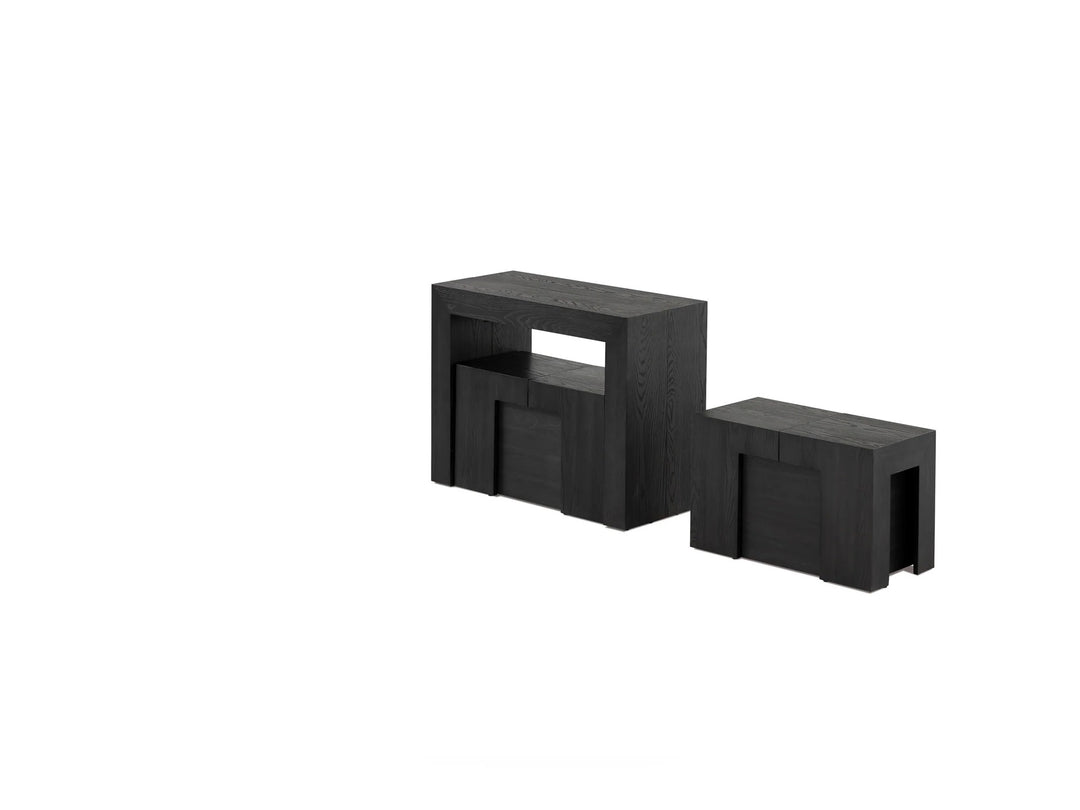 Transformer Table Extendable Wooden Dining Bench