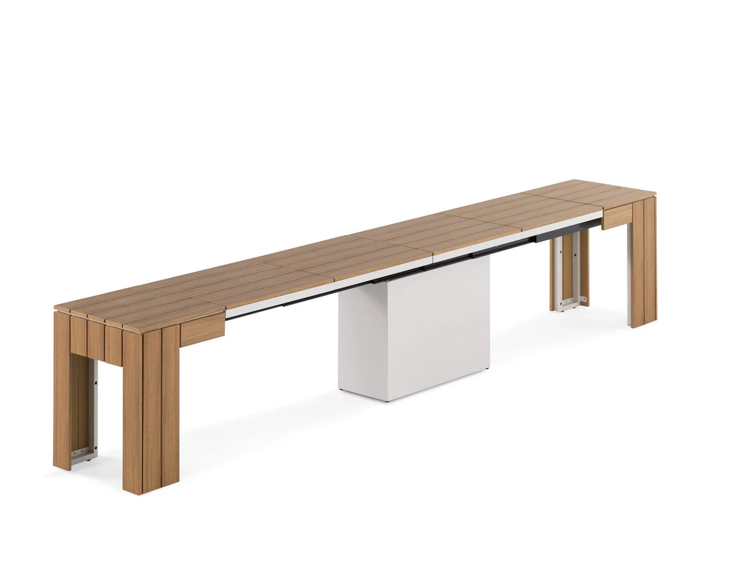 Transformer Table Extendable Wooden Outdoor Bench