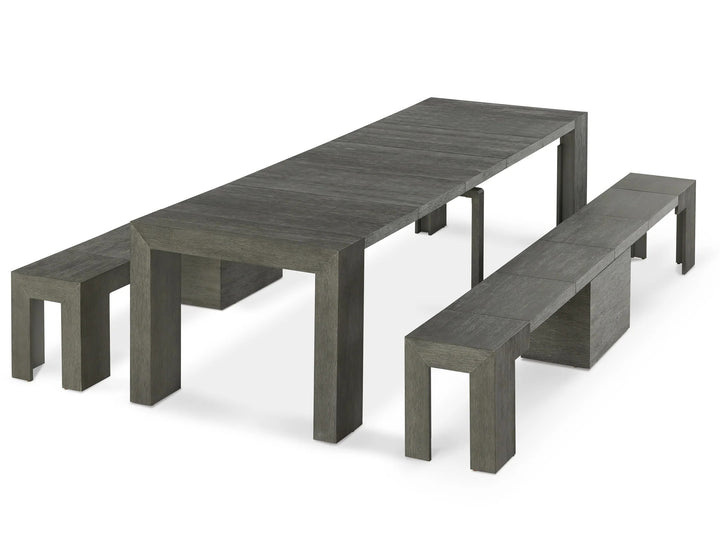 Transformer Table Extendable Wooden Dining Bench