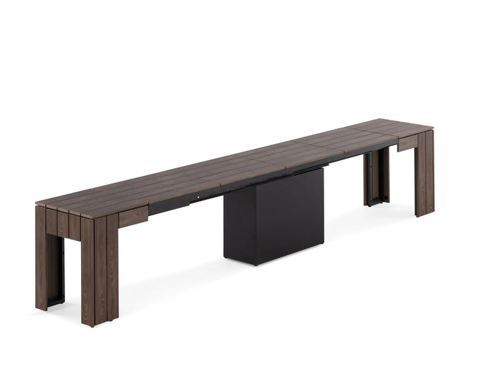 Transformer Table Extendable Wooden Outdoor Bench