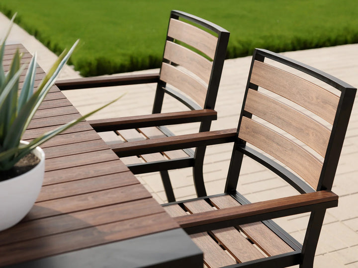 Transformer Table Patio Outdoor Wooden Chair