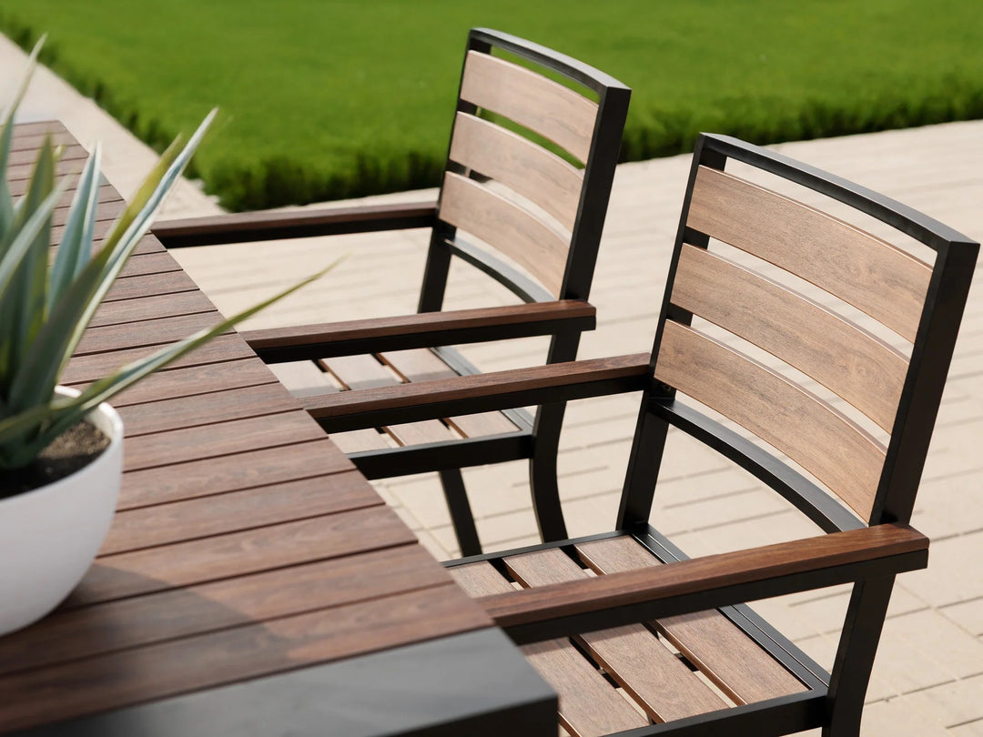 Transformer Table Patio Outdoor Wooden Chair