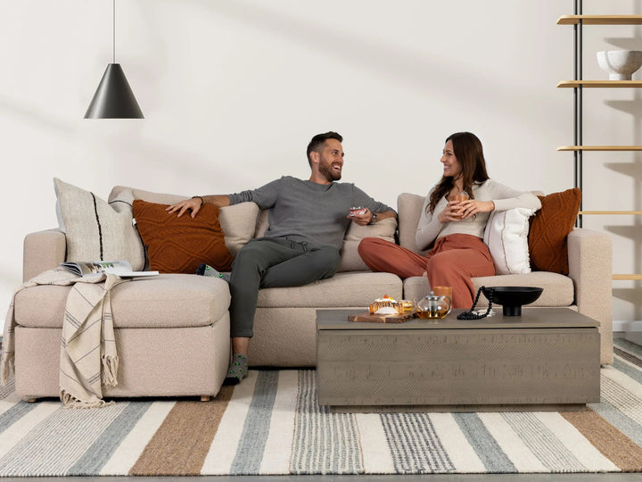 Transformer Table Wooden Coffee Table with Panel Storage