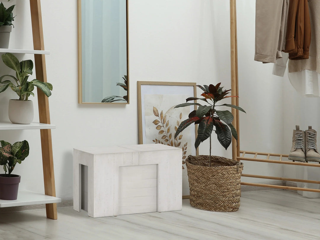 Transformer Table Extendable Wooden Dining Bench