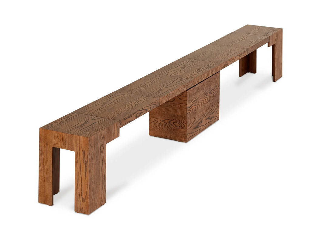 Transformer Table Extendable Wooden Dining Bench