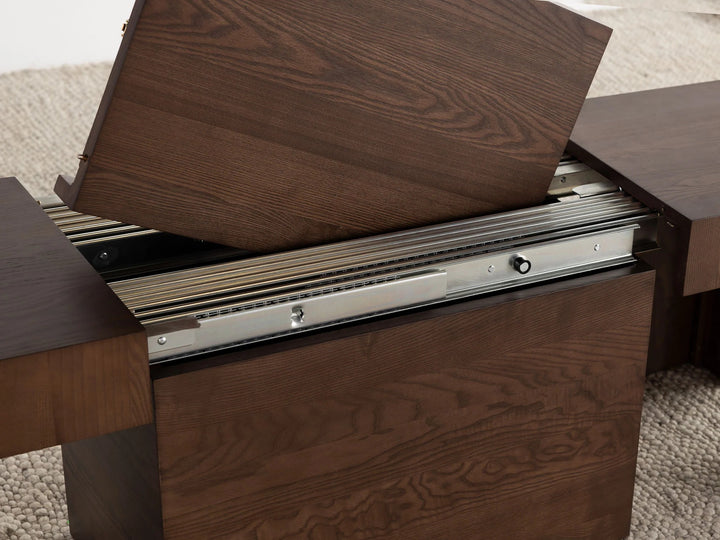 Transformer Table Extendable Wooden Dining Bench