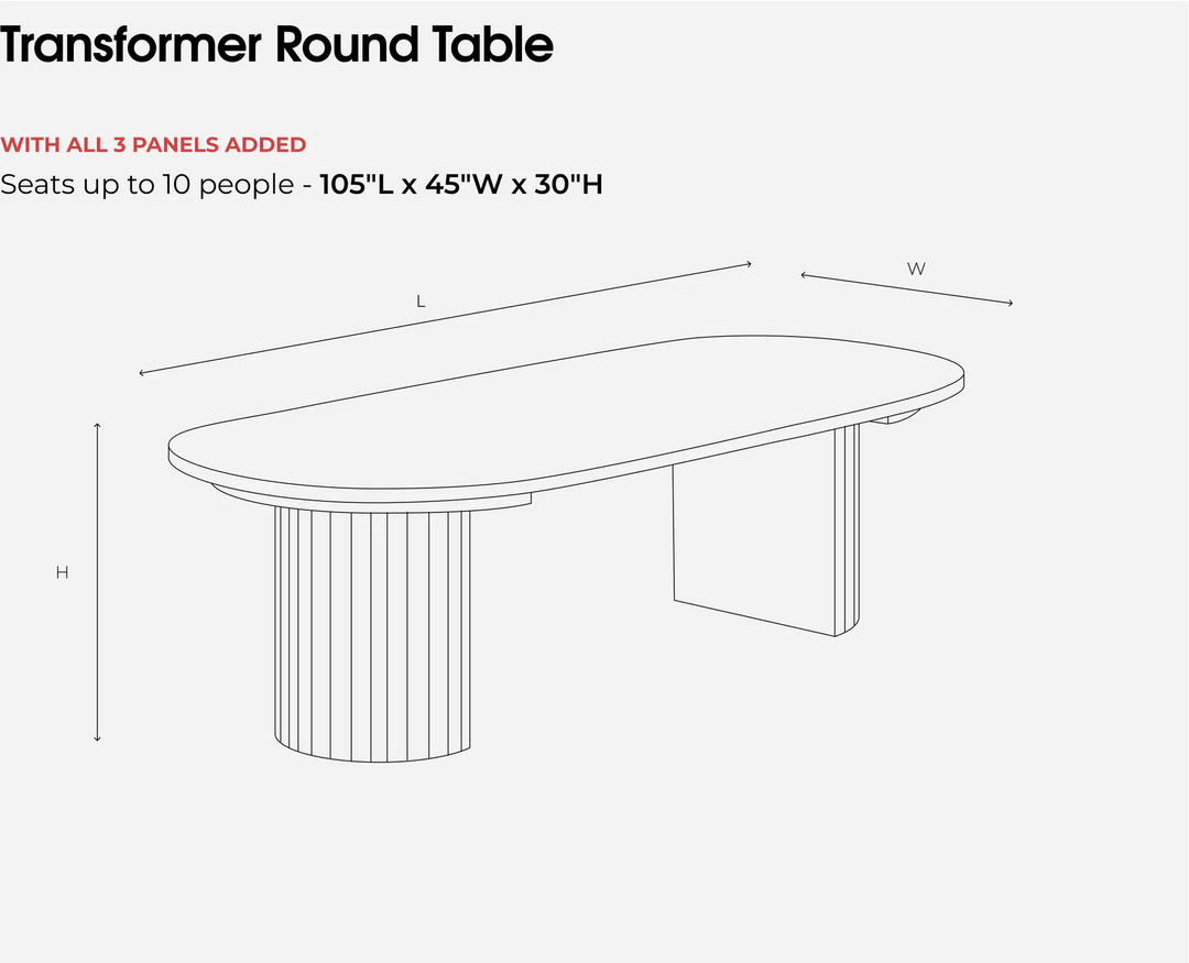 Transformer Table Round Dining Table