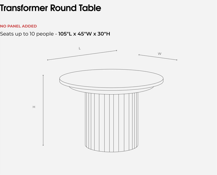 Transformer Table Round Dining Table