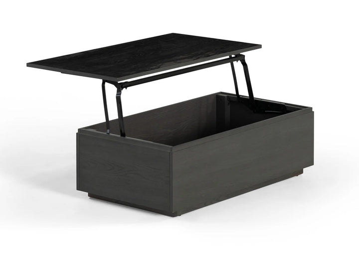 Transformer Table Wooden Coffee Table with Panel Storage