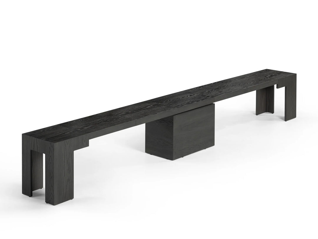Transformer Table Extendable Wooden Dining Bench