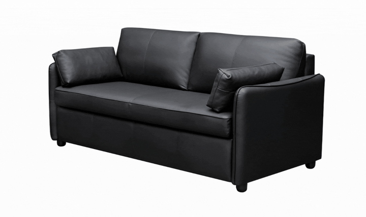 Jennifer Smart Queen Leather Sleeper Sofa With Memory Foam Mattress