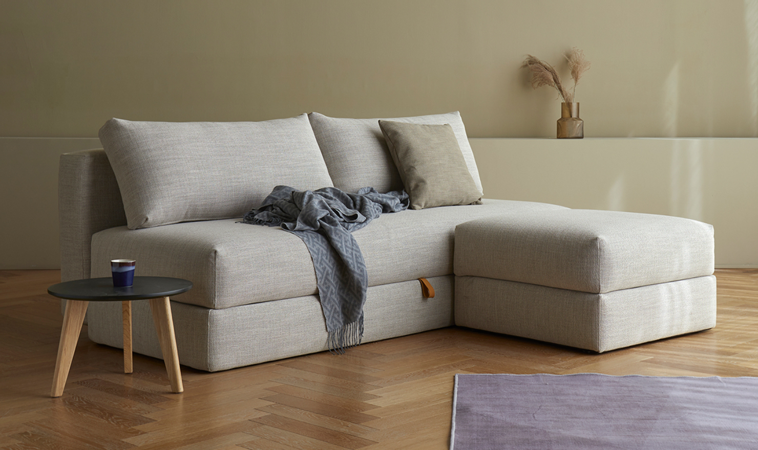 Innovation Living Osvald 2-Seater Fabric Sofa Bed-Jennifer Furniture