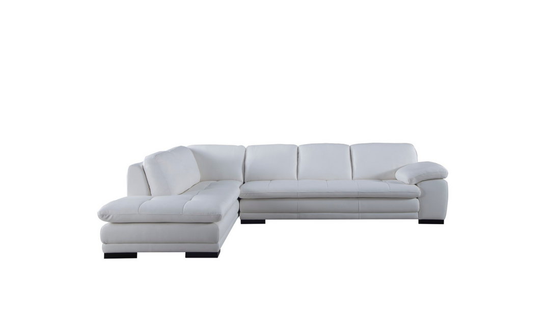 Gio Italia Red Leather L-Shape Sectional Sofa-Jennifer Furniture