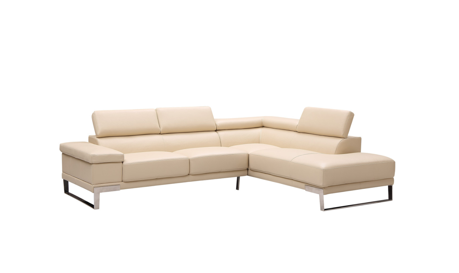 Gio Italia Baxter Sectional with Facing Right + Left Chaise-Jennifer Furniture
