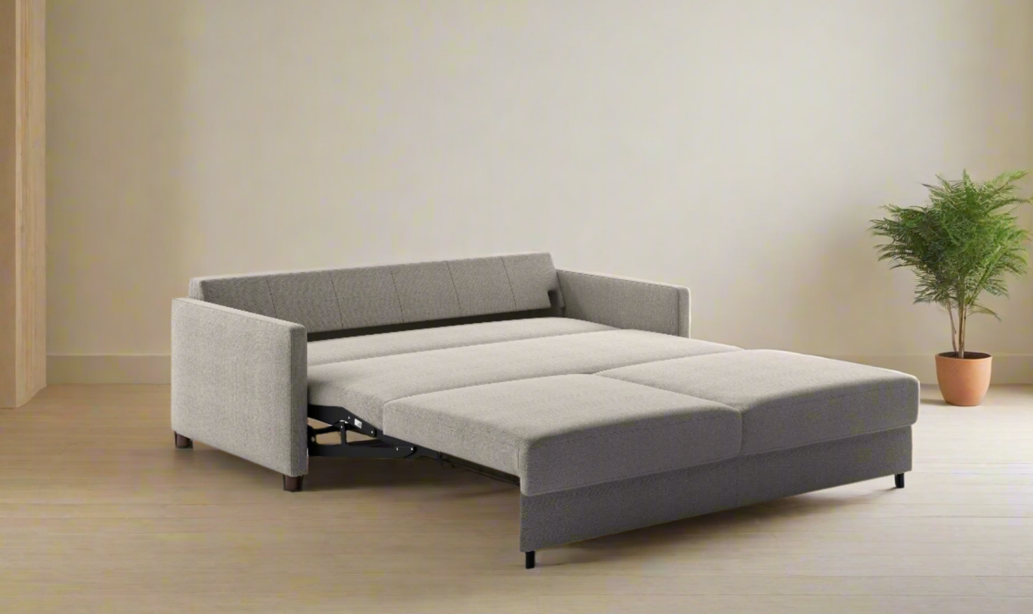 Luonto Polar Fabric Beige Sofa Sleeper (Full XL, King & Queen)