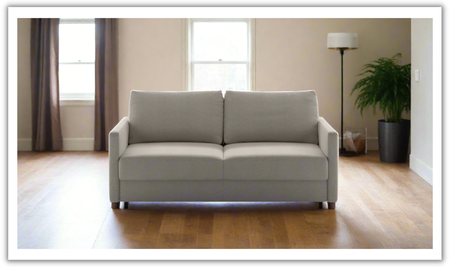 Luonto Polar Fabric Beige Sofa Sleeper (Full XL, King & Queen)
