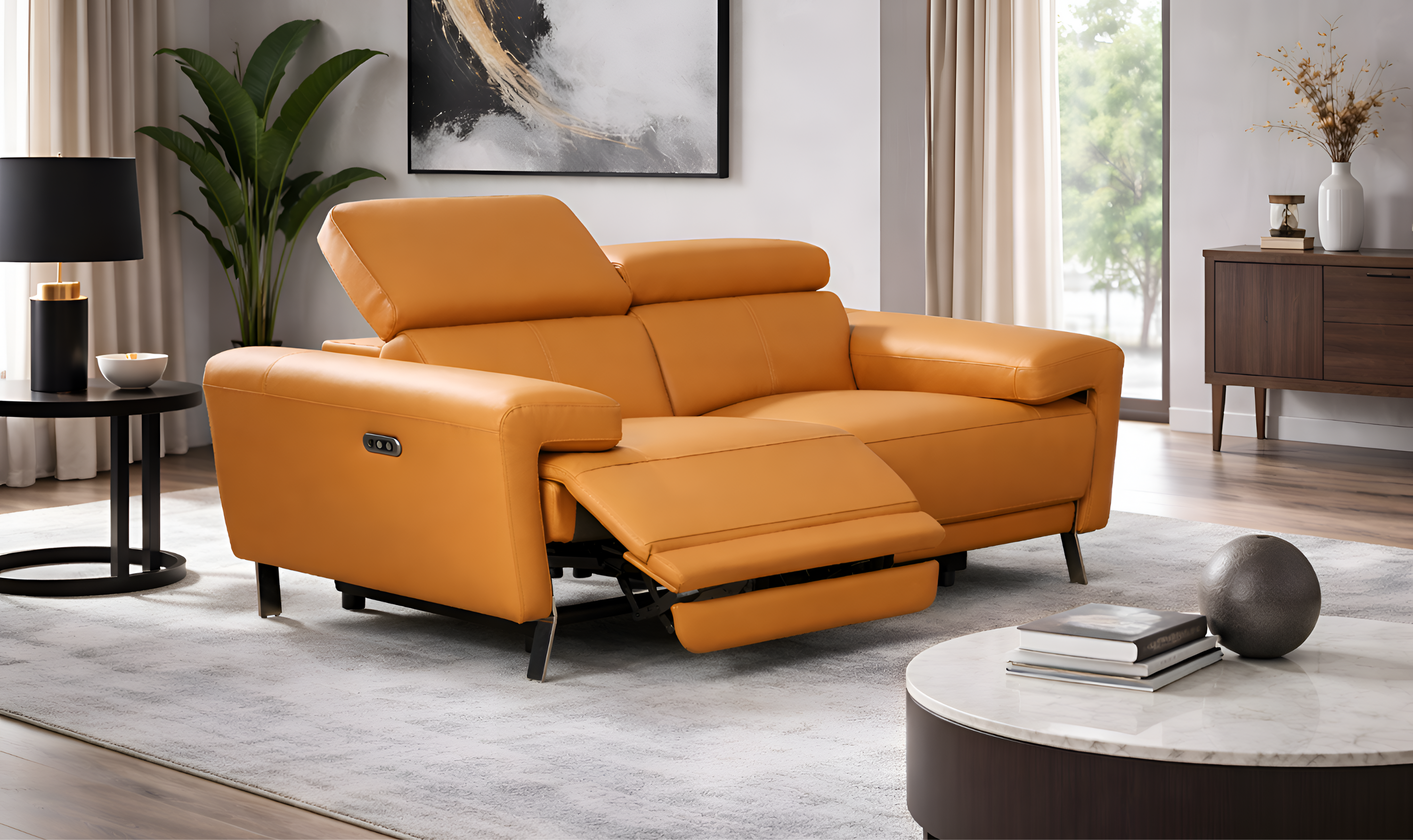 Klaussner Aurella Leather 2-piece Living Room Set