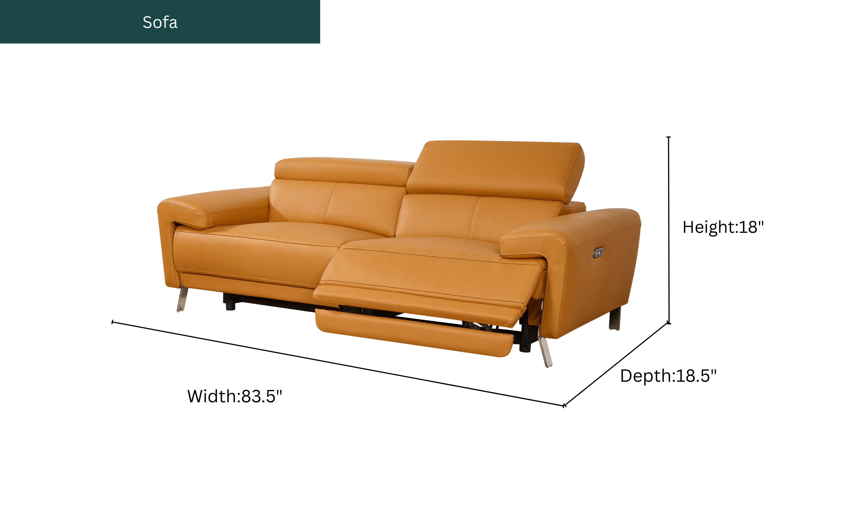 Klaussner Aurella Leather 2-piece Living Room Set
