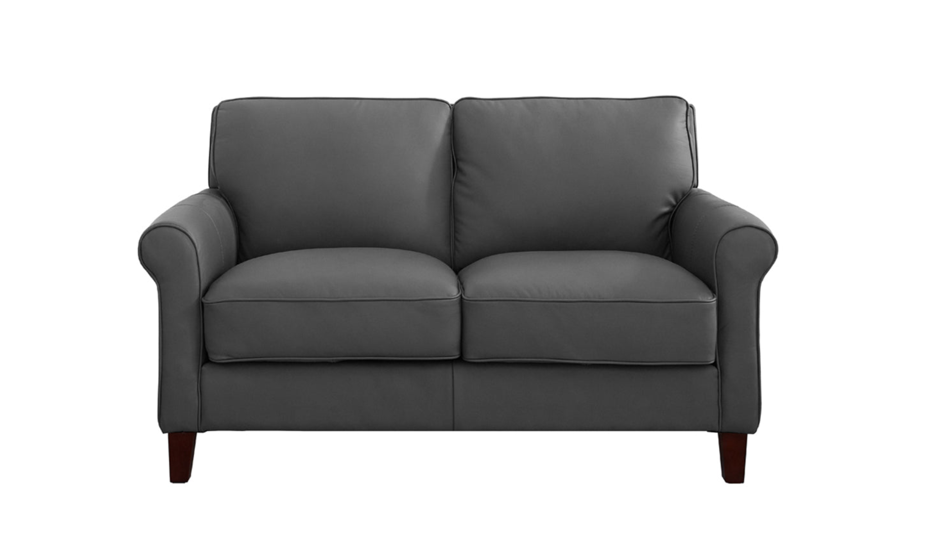 Hydeline Laguna Leather Living Room Set With Rolled Arms